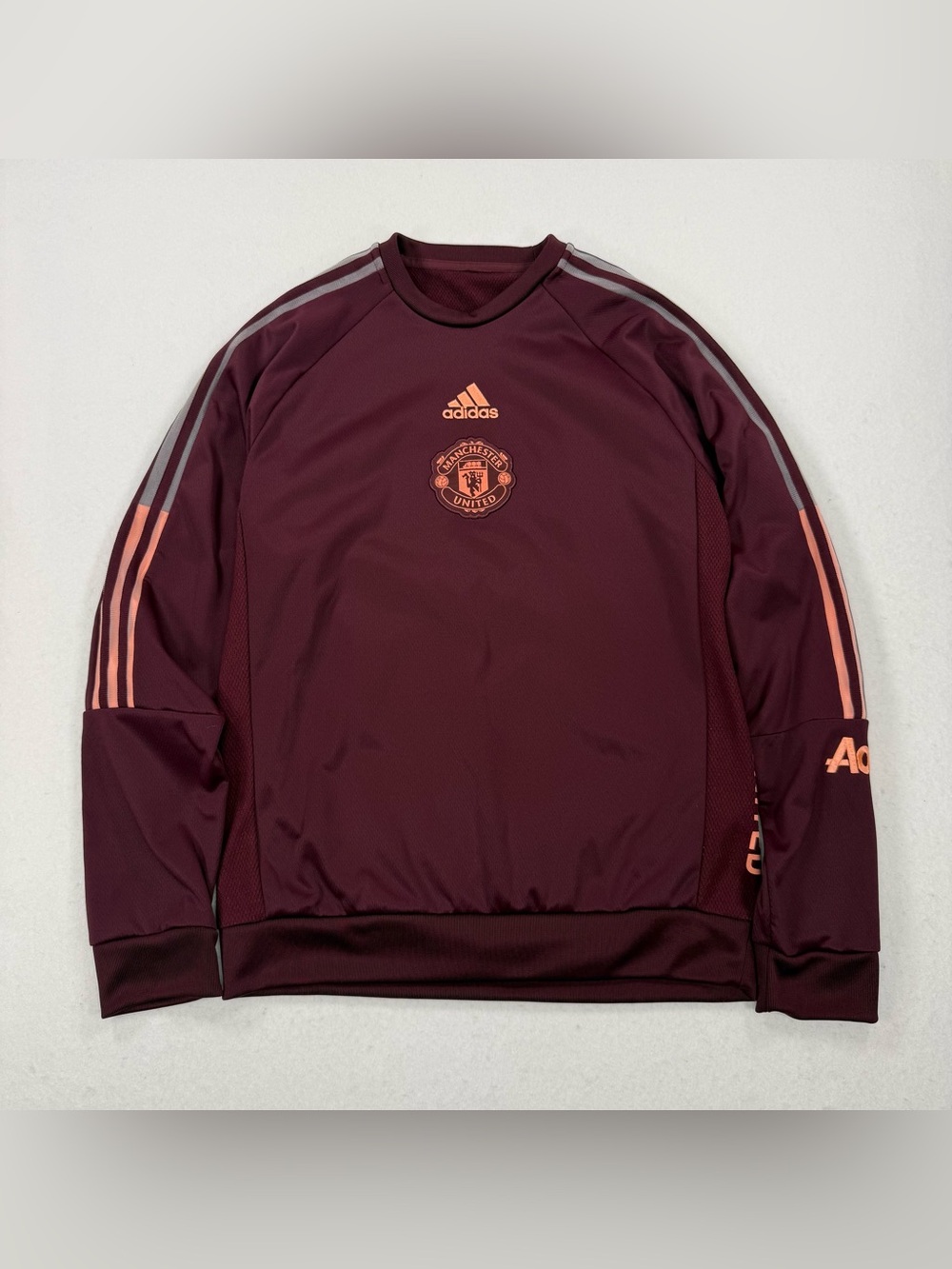 Manchester United Sweatshirt Mens M Burgundy Travel SWT Training 2020/2021